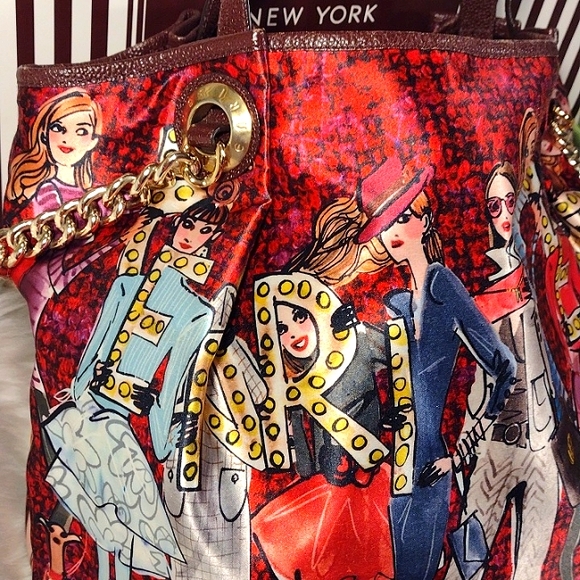 Rare Henri Bendel Izak  Girls in Lights Shopper Tote - Picture 3 of 16